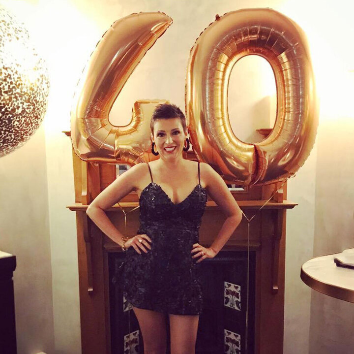 Louise DeCelis at her 40th 2018