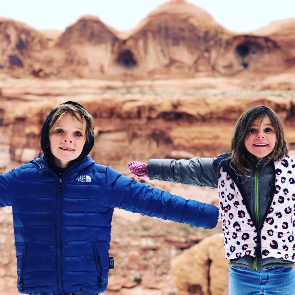 Evie and Noah Byrne MOAB Utah