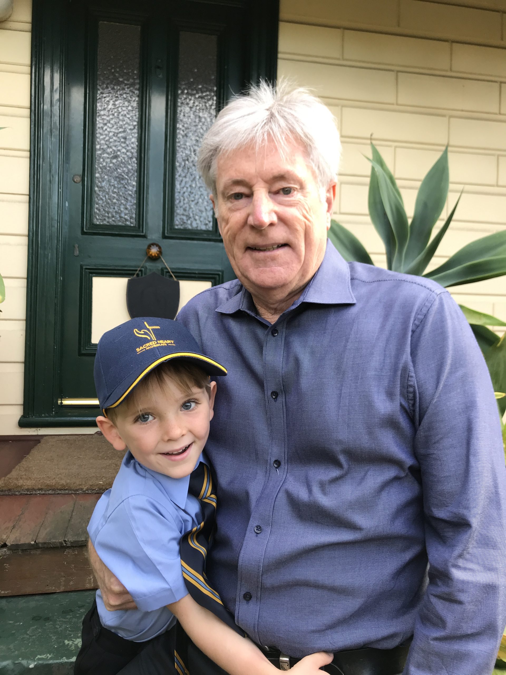 Noah Byrne with Grandpa