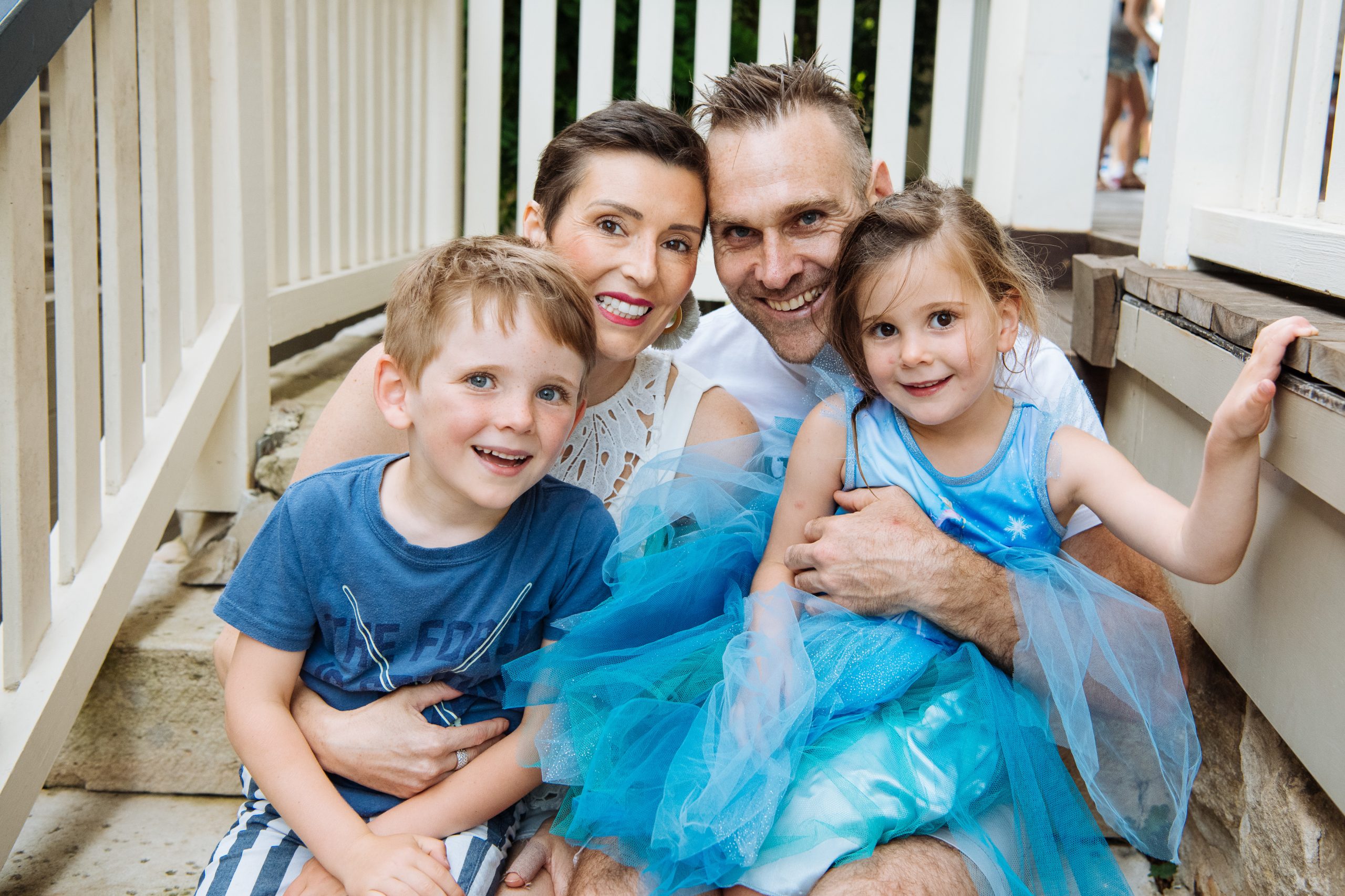 The Byrne family on Evies fourth birthday