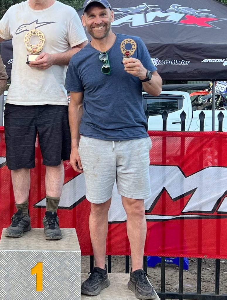on the podium, dominic byrne, 3rd place for vets season