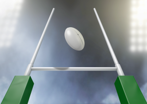 rugby conversion right over the black dot