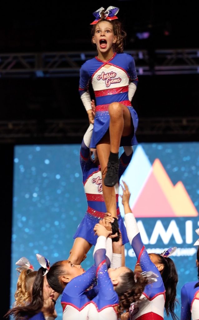 Evie Byrne, pyramid, cheerleading, summit competition 2025